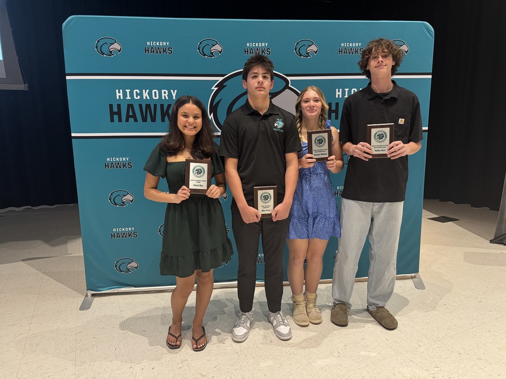 student athletes at award ceremony