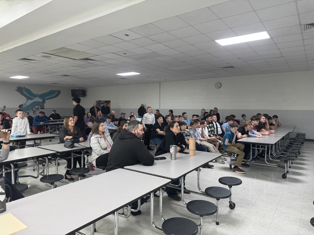 student athletes at award ceremony