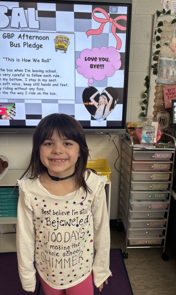 2nd grade student on the 100th day of school