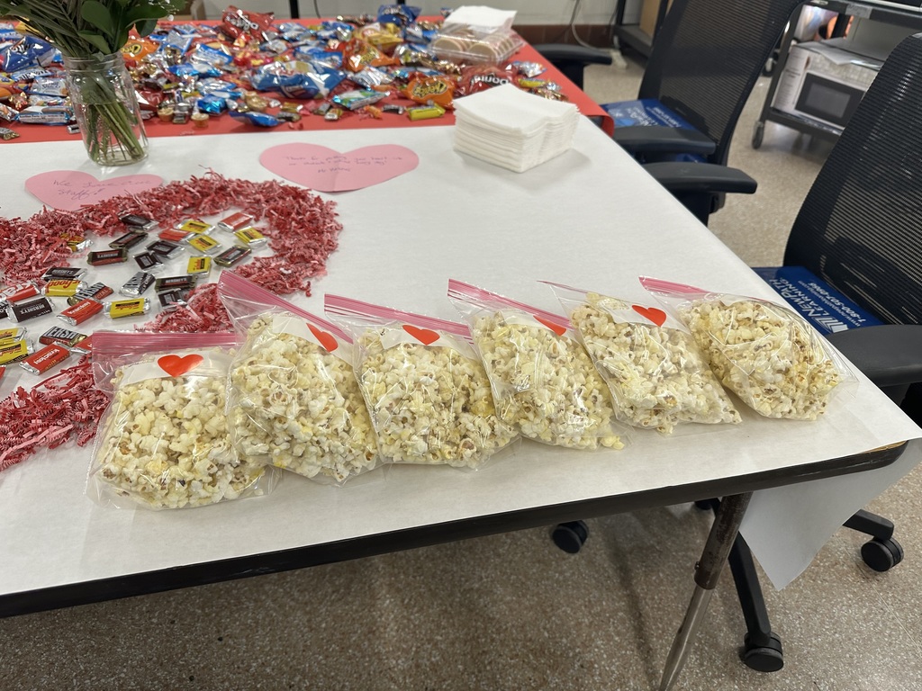 This Valentine’s Day, our Instructional Leadership Team treated the IRMS staff to sweets and popcorn to show their love and appreciation. ❤️