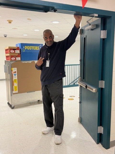 Mr. Clayton, our school security officer