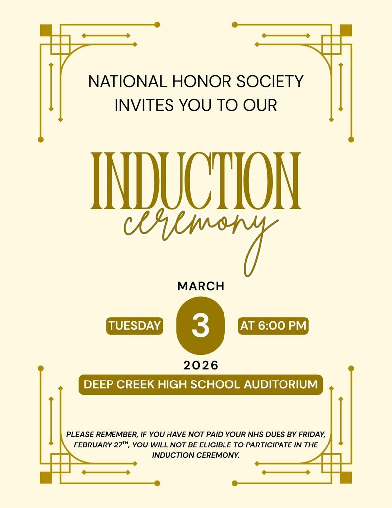 NHS Induction Flyer