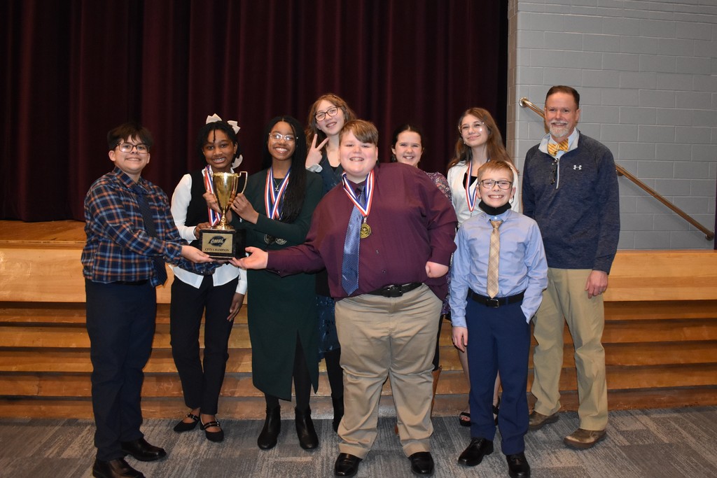 Team picture of Jolliff Middle School Debate Champions