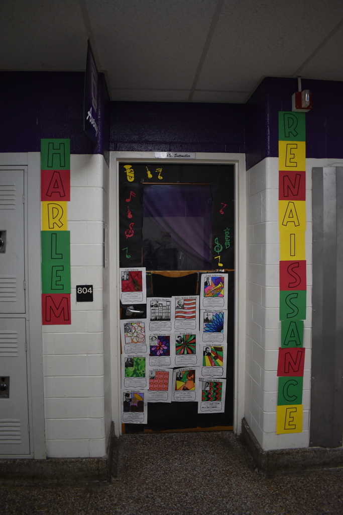 A door celebrating the harlem renaisance.