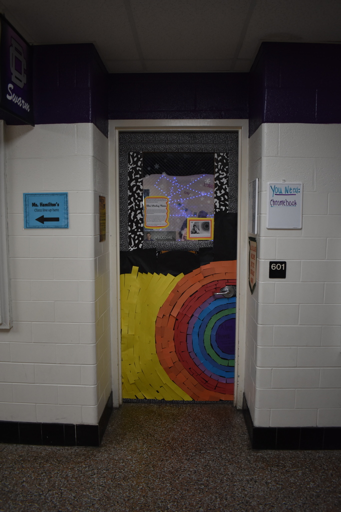 A beautiful quilt door celebrating Black History Month