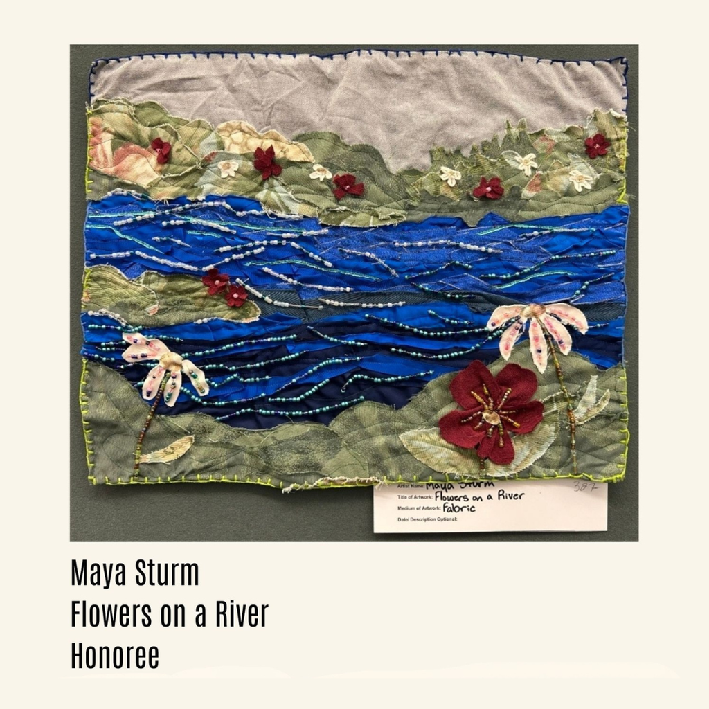 Felt and cloth landscape art.