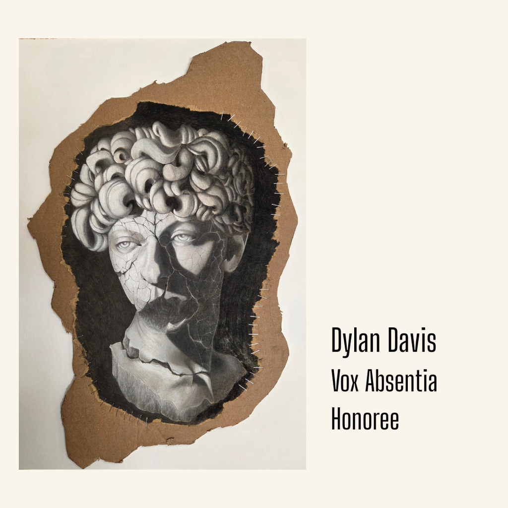 Pencil are chalk drawin of Greek syle bust