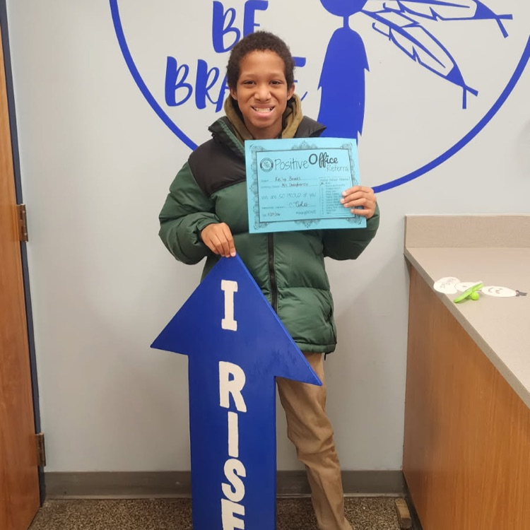 student with Positive Office Referral and RISE arrow