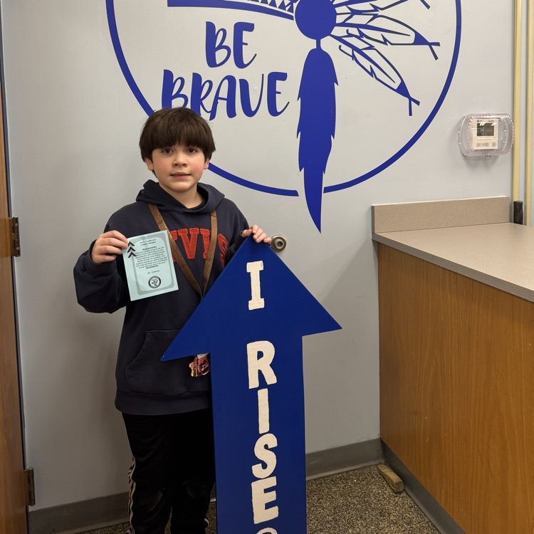 Student with RISE arrow