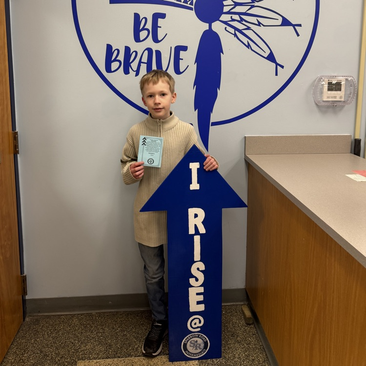 Student with RISE arrow