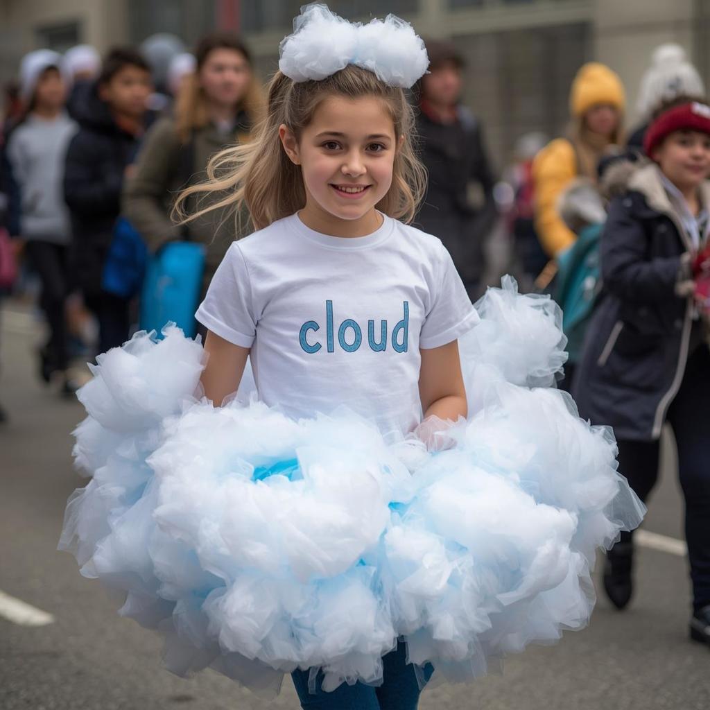cloud day student wear the word cloud