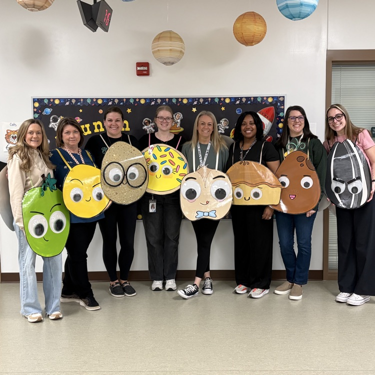 the first grade team on storybook character day