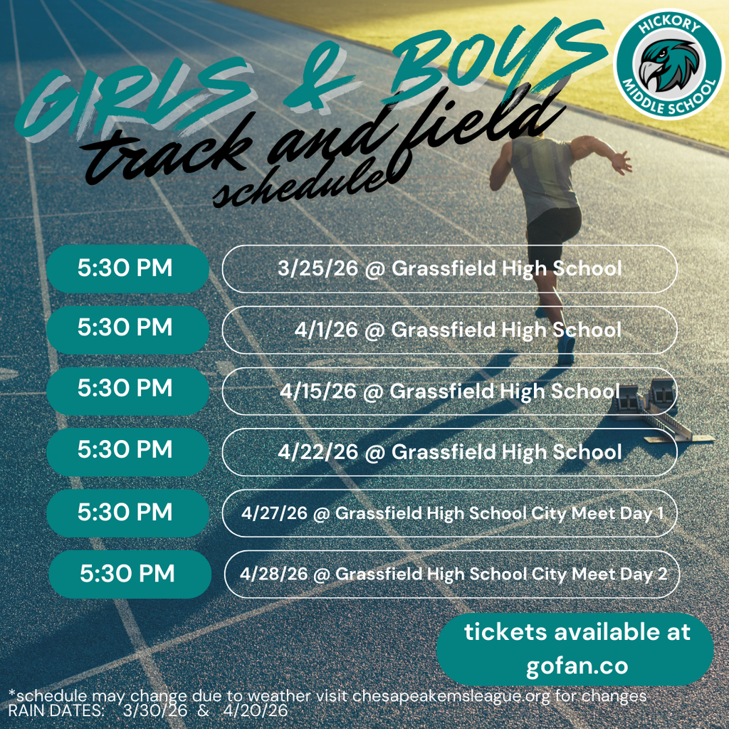 girls and boys track and field schedule