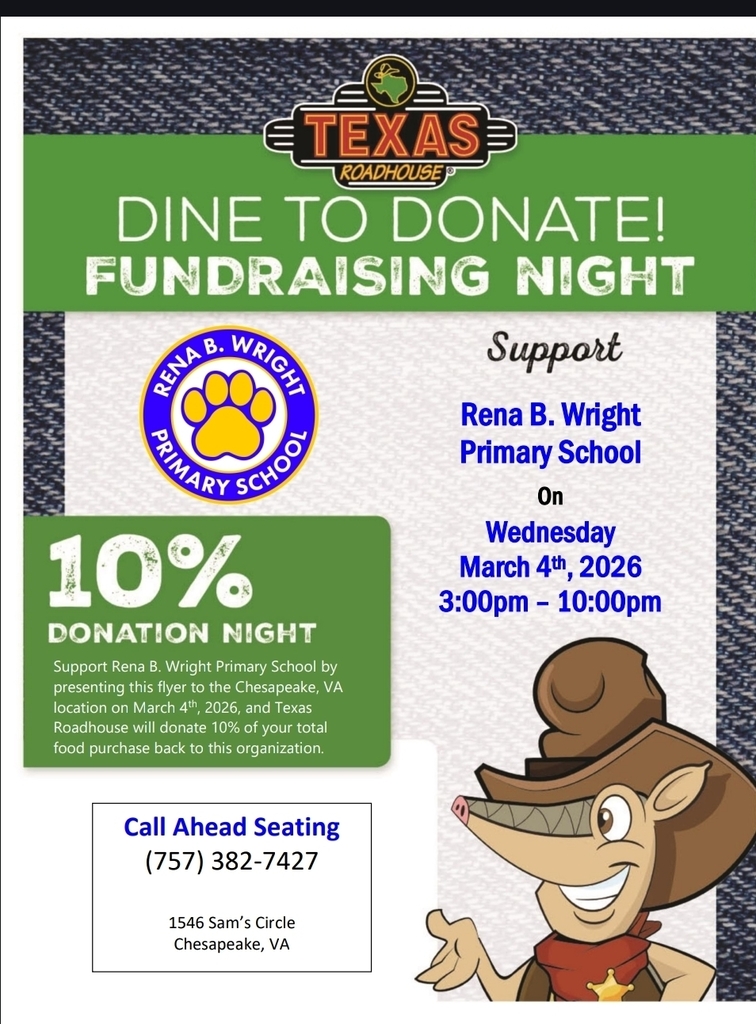 Texas Roadhouse Flyer for 10% Donation of March 4th.