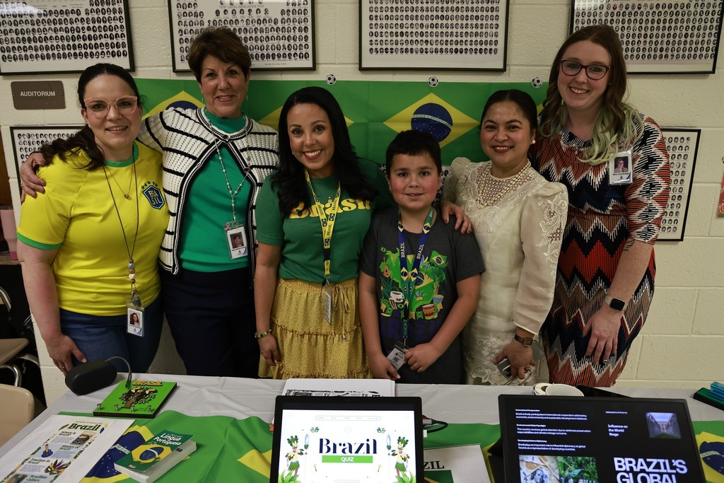 group picture at Brazil table