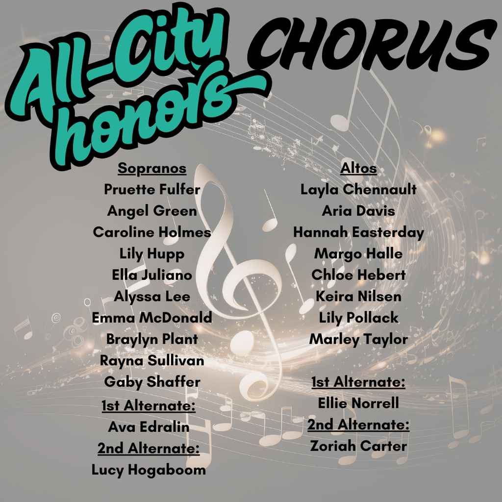 All city honors chorus and 6th and 7th grade honors
