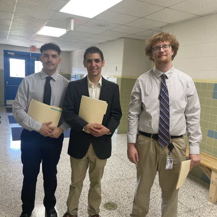 HVAC students interviewing for employment