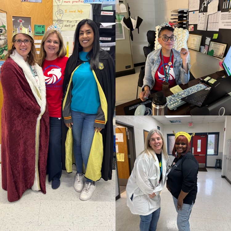 educators with crowns and