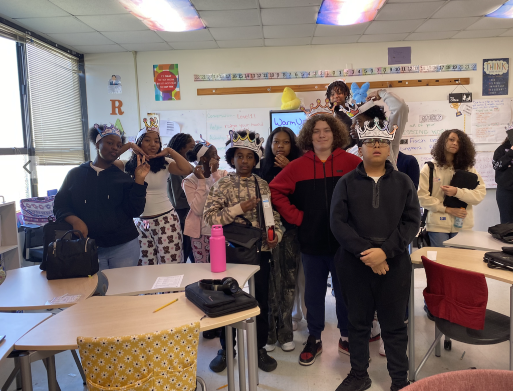 students celebrating Pi Day