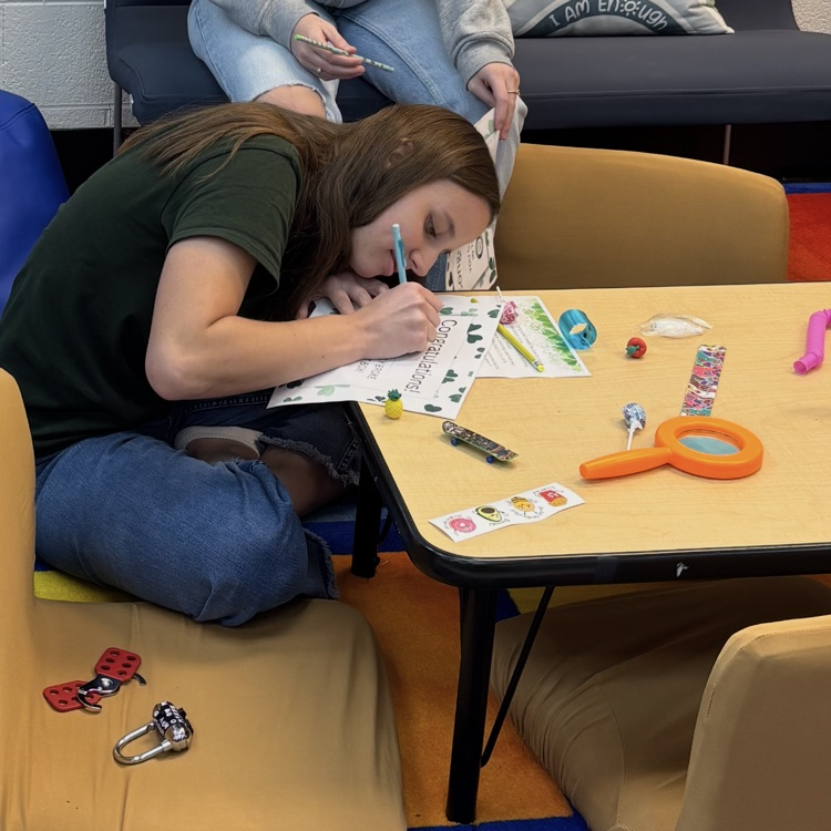 students completing a st Patrick themed break out box