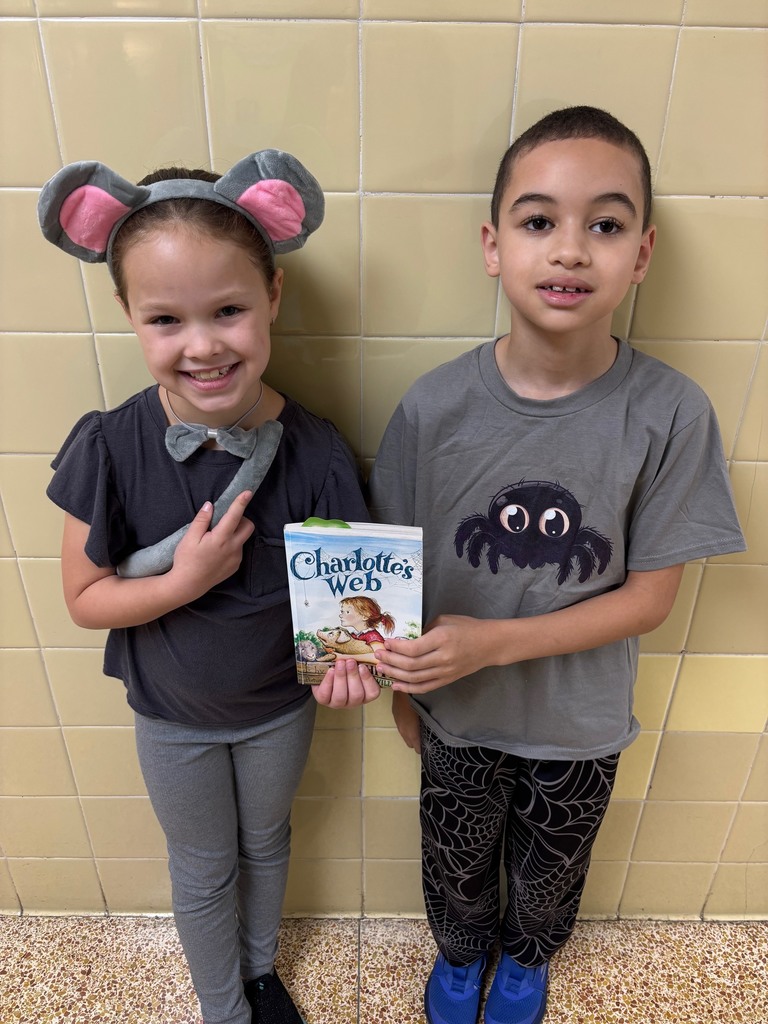2 students dressed up for animal dress up day 