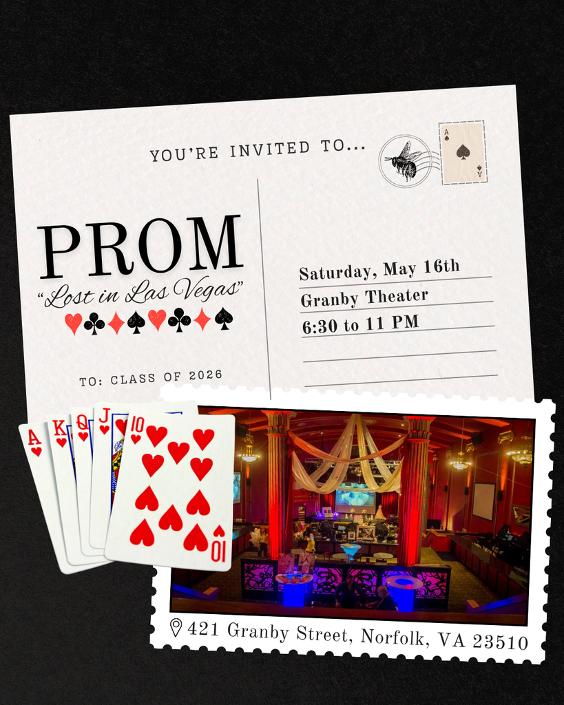 Deep Creek High School Senior Prom "Lost in Las Vegas"  will be held Saturday, May 16 at the Granby Theater 6:30-11pm. Granby Theater is located at 421 Granby Street, Norfolk, VA 23510.