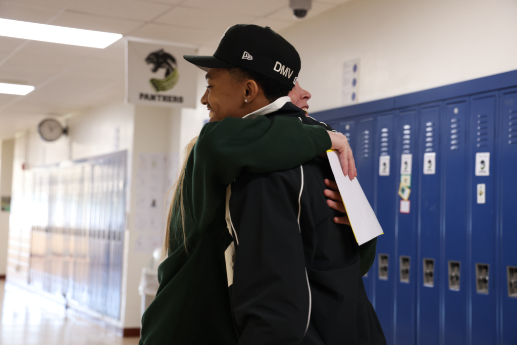 So excited to give hugs to quincy