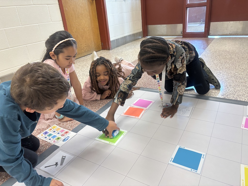 Ms. Krell's 2nd graders using robotics to answer literacy questions