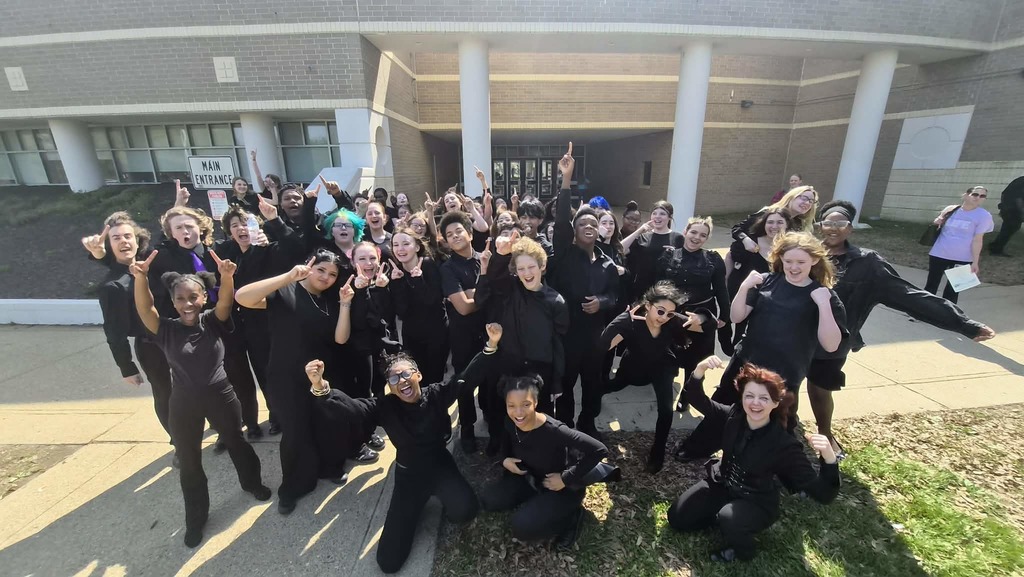 Our 7th and 8th grade chorus students celebrating their excellent scores!