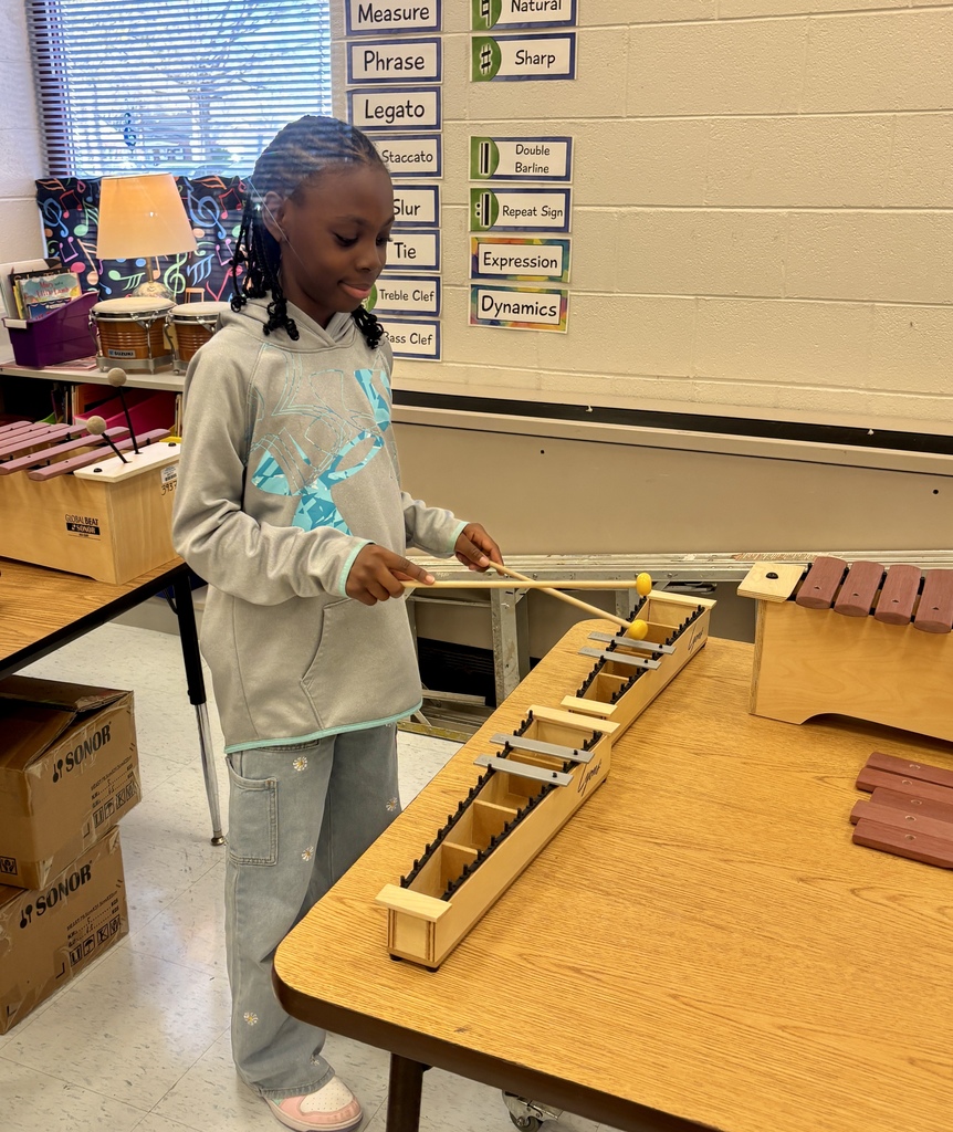 Student playing music