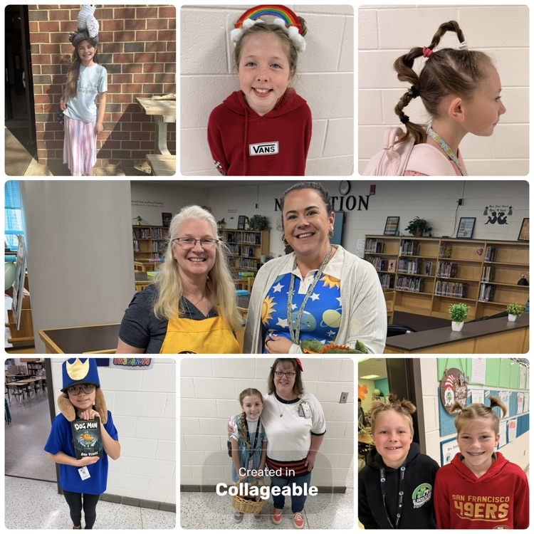 Youth art month participants in spirit week attire