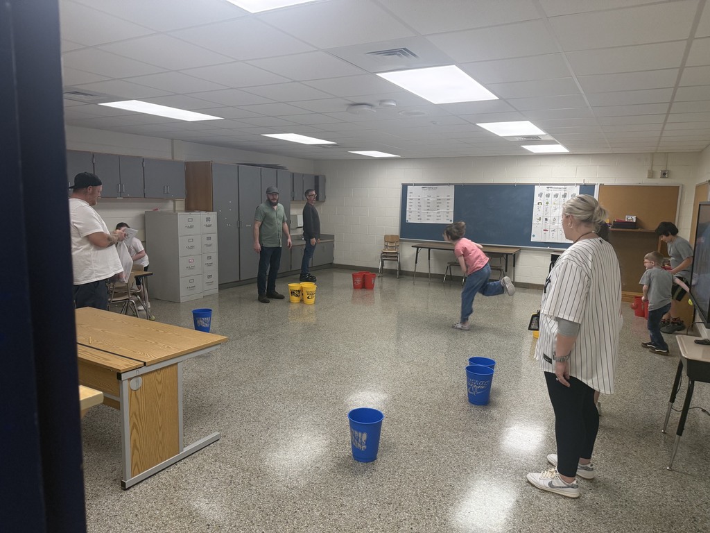 Families having a little friendly competition!