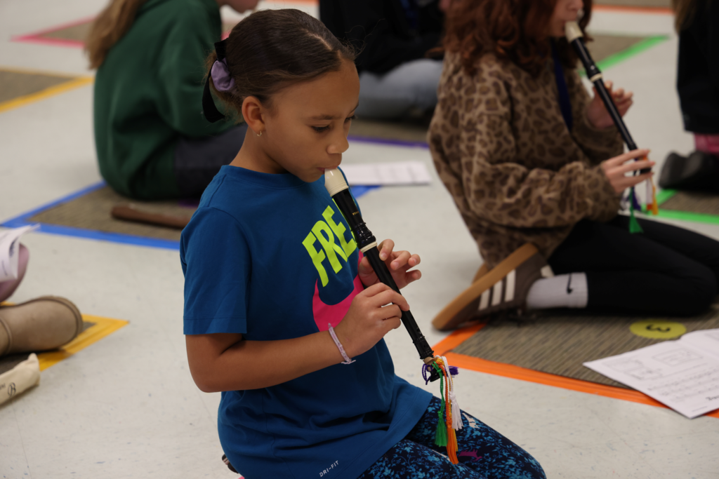 Practicing the recorder is a fun way to celebrate perfroming arts