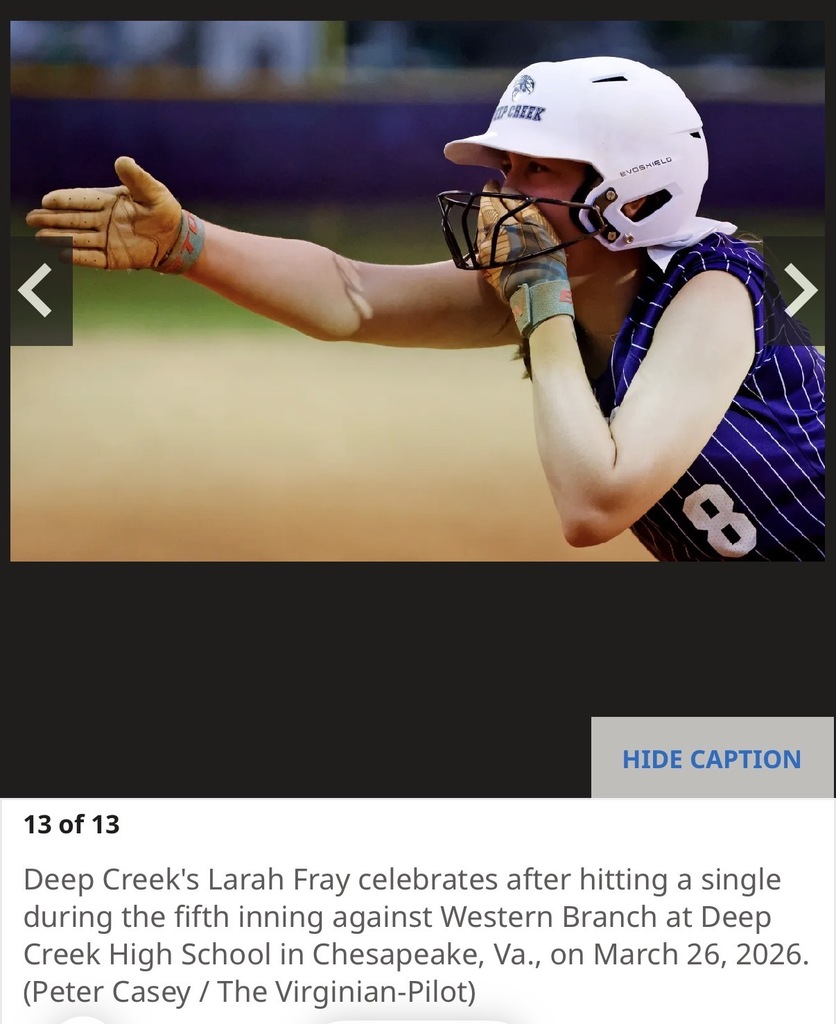 DCHS Softball player in action
