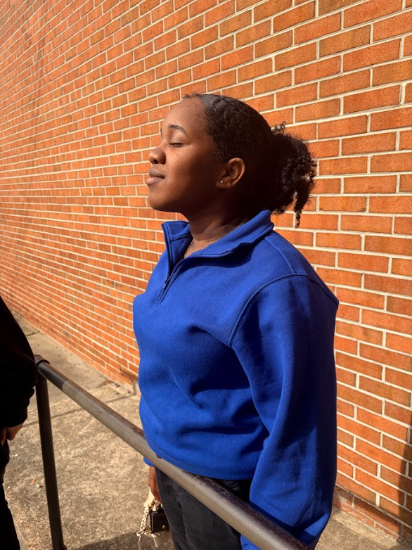 students happy in the sunshine