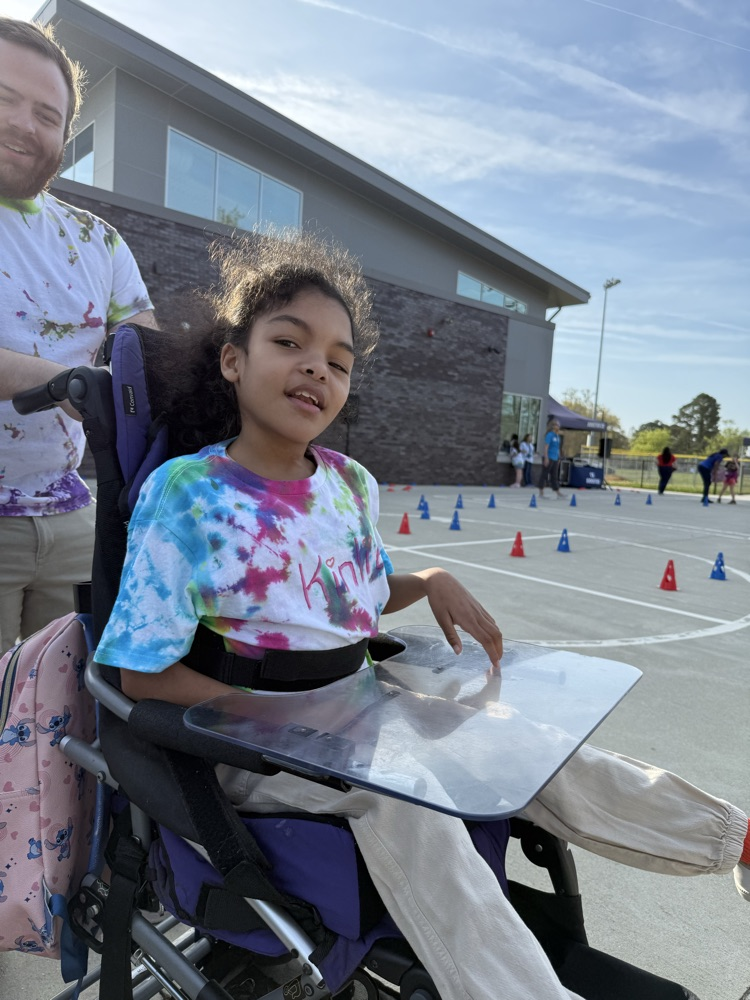 one of our friends smiling while jamming to the music! 