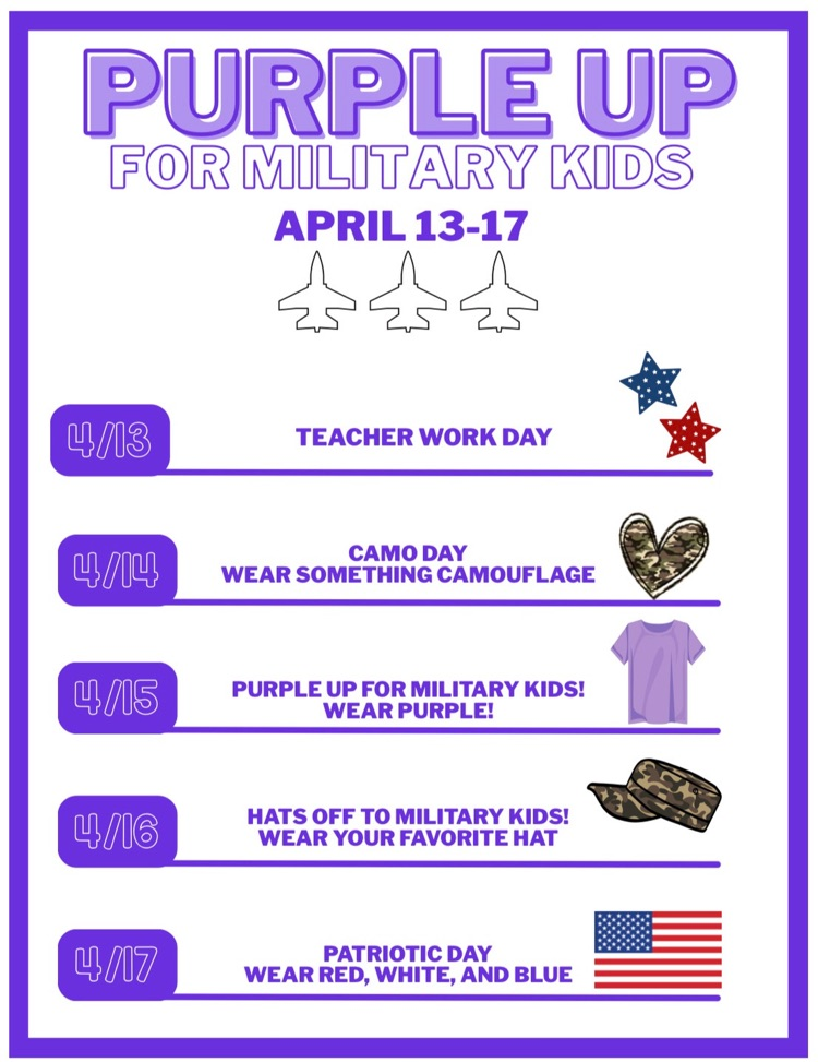 Purple Up Spirit Week