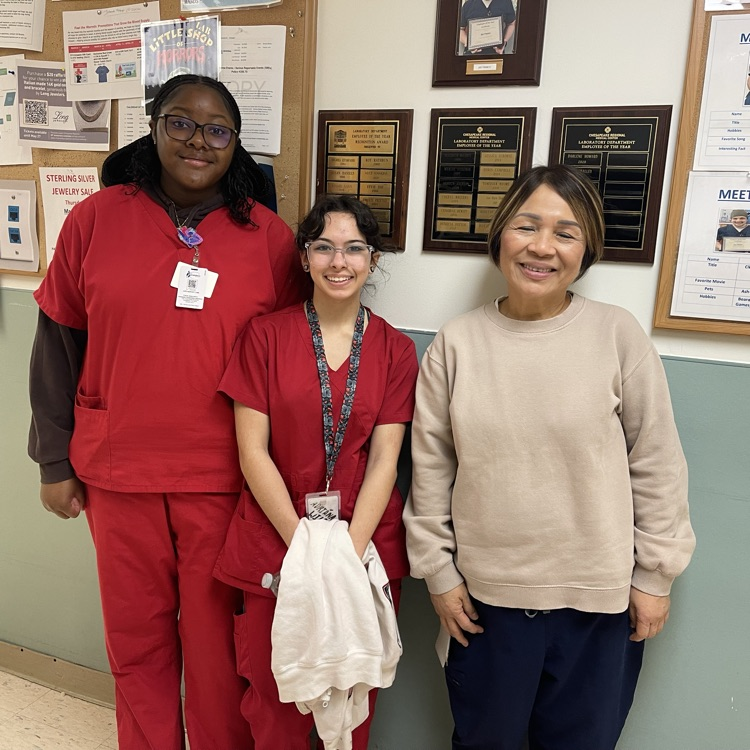 med lab students in the lab