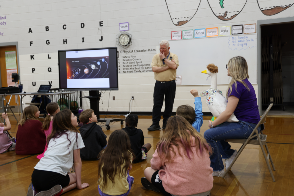Celebrating STEAM Day with astronomy in the gym