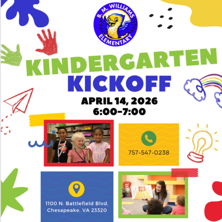 kindergarten kickoff BM Williams Elementary School