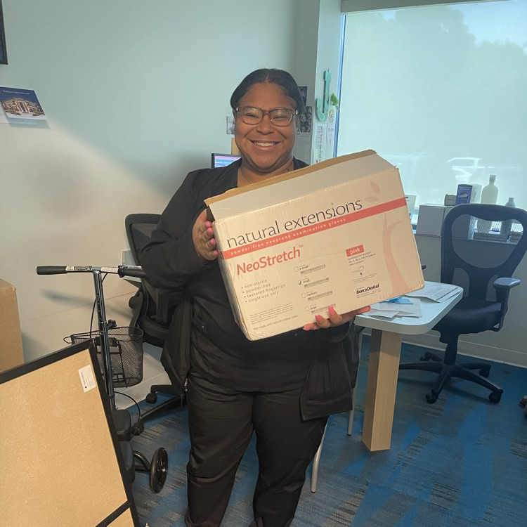 donated supplies to the dental program