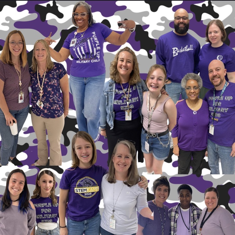 purple up day at school