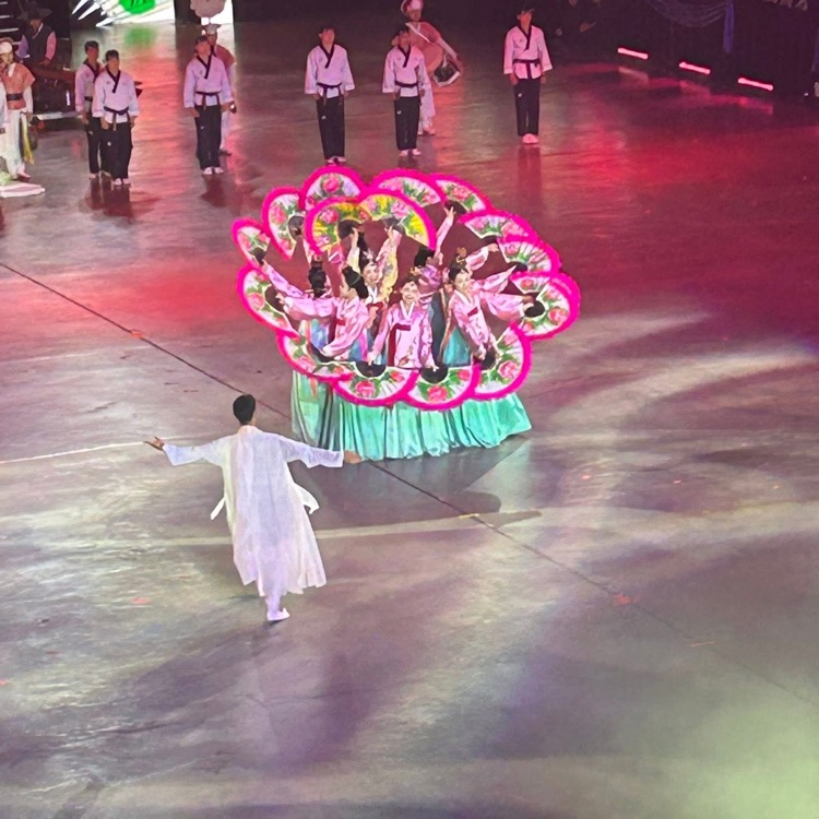 Dancers perform from South Korea 