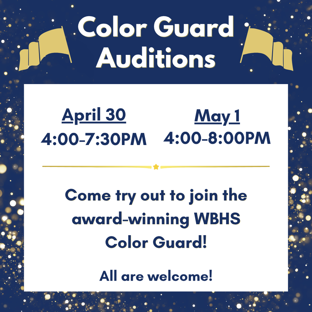 Color Guard Audition Details also in caption