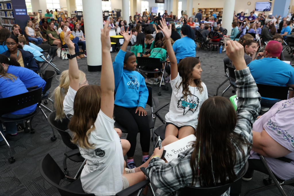 Students are excied to participate in battle of the books