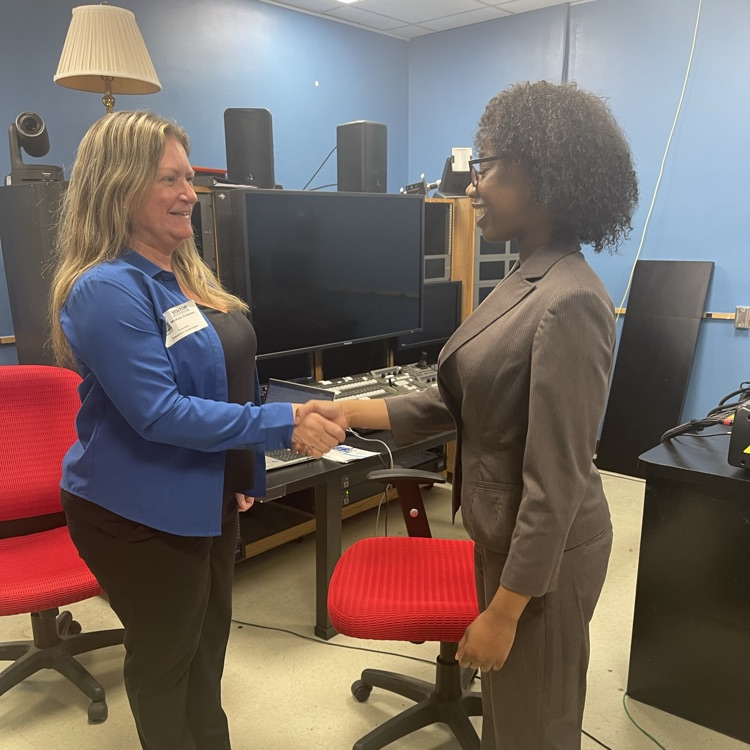 students interviewing for employment after graduation