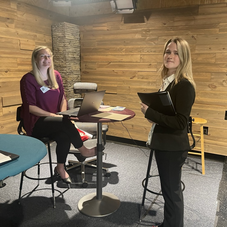 students interviewing for employment after graduation
