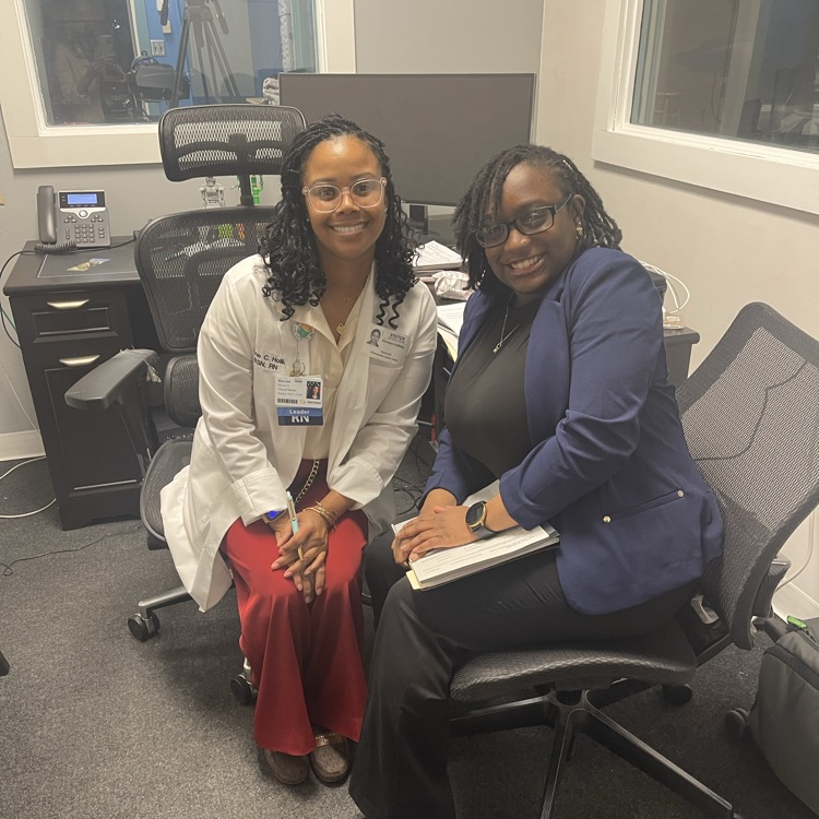 students interviewing for employment after graduation