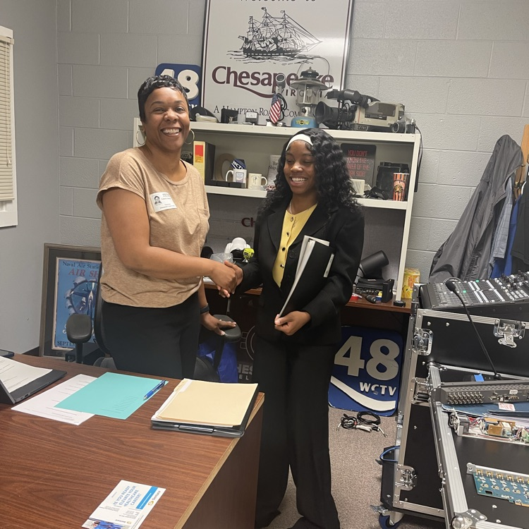 students interviewing for employment after graduation