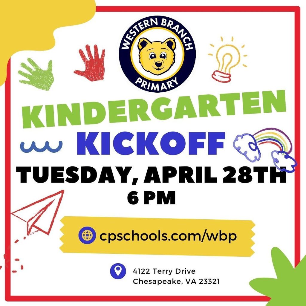 Kindergarten Kickoff Tuesday, April 28th @ 6 PM